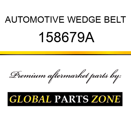 AUTOMOTIVE WEDGE BELT 158679A