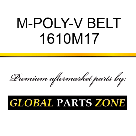 M-POLY-V BELT 1610M17