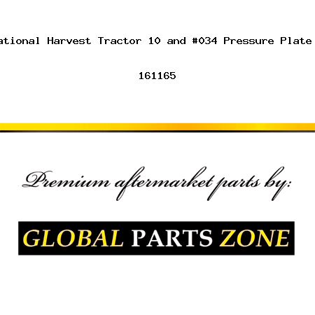 New Case International Harvest Tractor 10" Pressure Plate 403 453 503 715 161165
