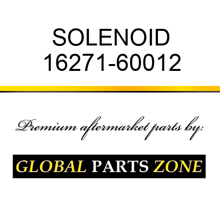 SOLENOID 16271-60012