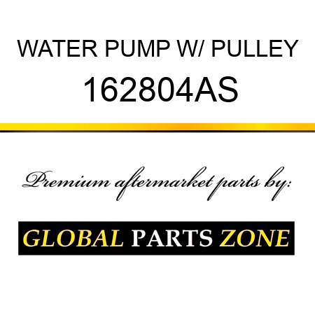 WATER PUMP W/ PULLEY 162804AS