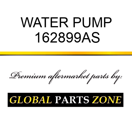 WATER PUMP 162899AS