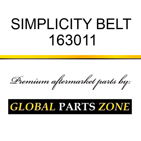 SIMPLICITY BELT 163011