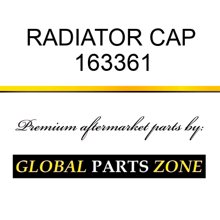 RADIATOR CAP 163361