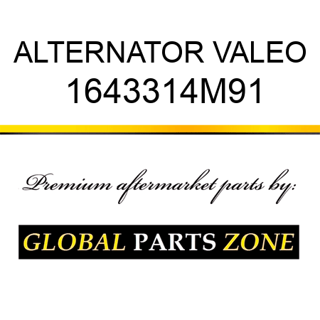 ALTERNATOR VALEO 1643314M91