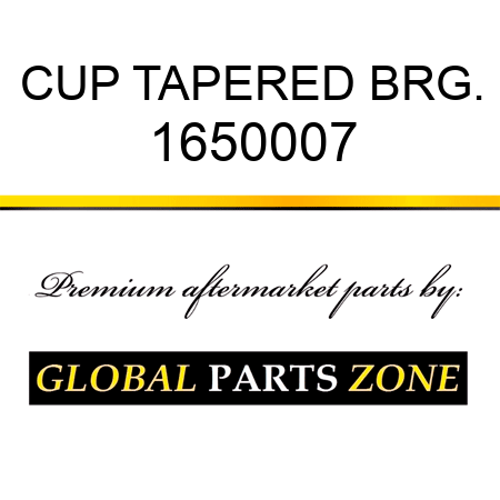 CUP TAPERED BRG. 1650007