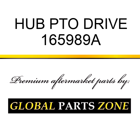 HUB PTO DRIVE 165989A