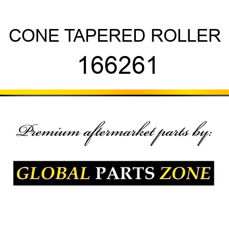 CONE TAPERED ROLLER 166261