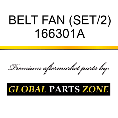 BELT FAN (SET/2) 166301A