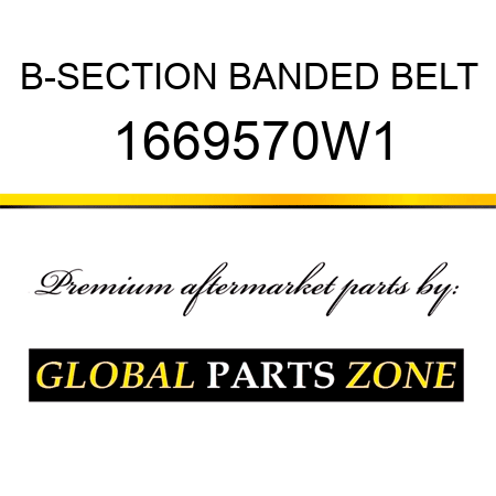 B-SECTION BANDED BELT 1669570W1