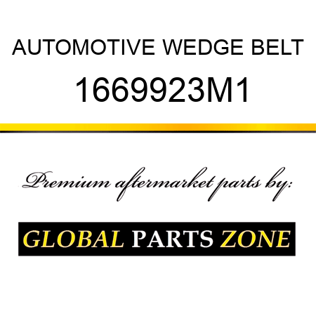 AUTOMOTIVE WEDGE BELT 1669923M1