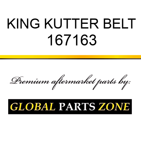 KING KUTTER BELT 167163