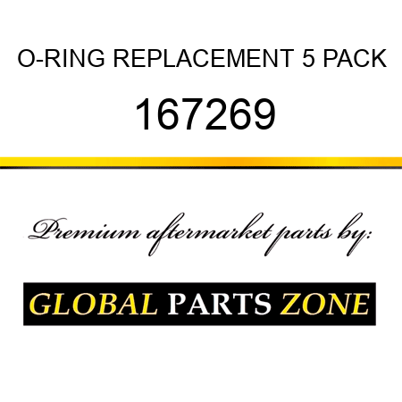 O-RING REPLACEMENT 5 PACK 167269