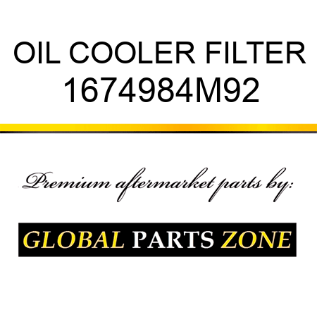 OIL COOLER FILTER 1674984M92