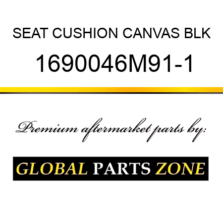 SEAT CUSHION CANVAS BLK 1690046M91-1