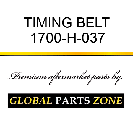 TIMING BELT 1700-H-037