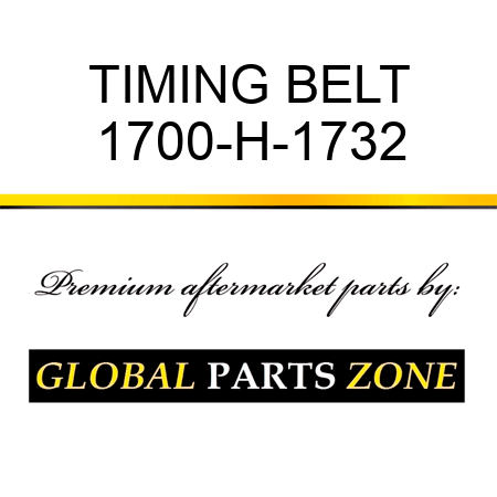 TIMING BELT 1700-H-1732