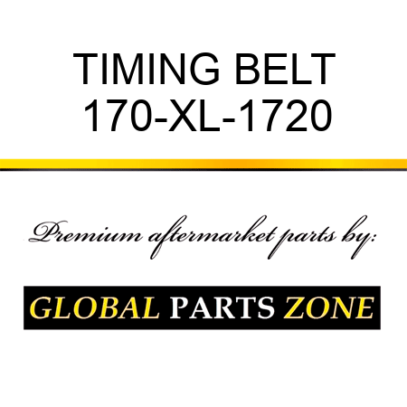 TIMING BELT 170-XL-1720