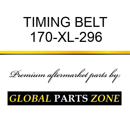 TIMING BELT 170-XL-296