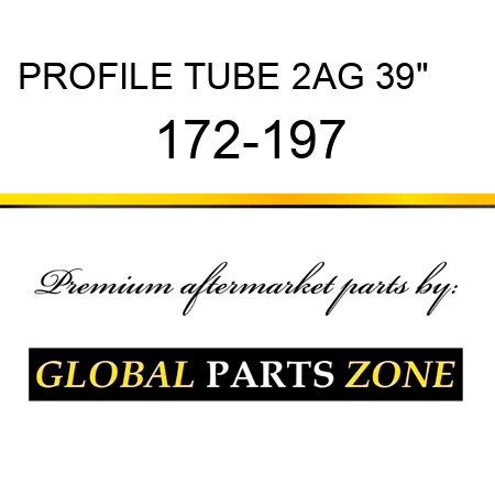 PROFILE TUBE 2AG 39