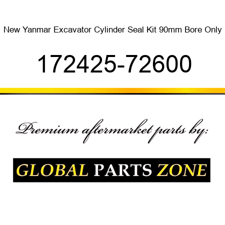 New Yanmar Excavator Cylinder Seal Kit 90mm Bore Only 172425-72600