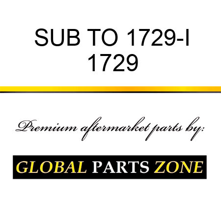 SUB TO 1729-I 1729