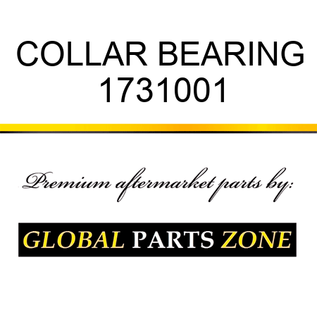 COLLAR BEARING 1731001