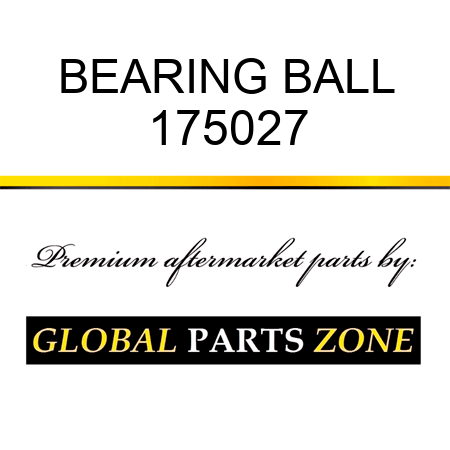BEARING BALL 175027