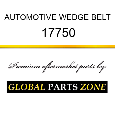AUTOMOTIVE WEDGE BELT 17750