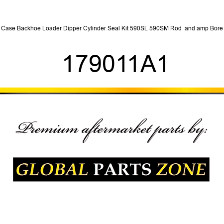 Case Backhoe Loader Dipper Cylinder Seal Kit 590SL 590SM Rod & Bore 179011A1