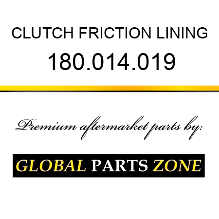 CLUTCH FRICTION LINING 180.014.019