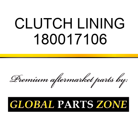 CLUTCH LINING 180017106