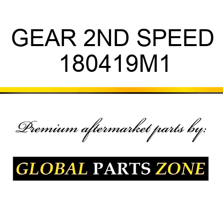 GEAR 2ND SPEED 180419M1