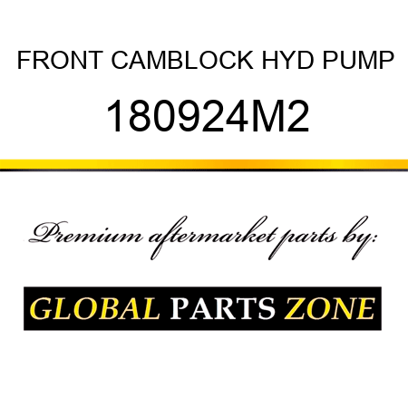 FRONT CAMBLOCK HYD PUMP 180924M2