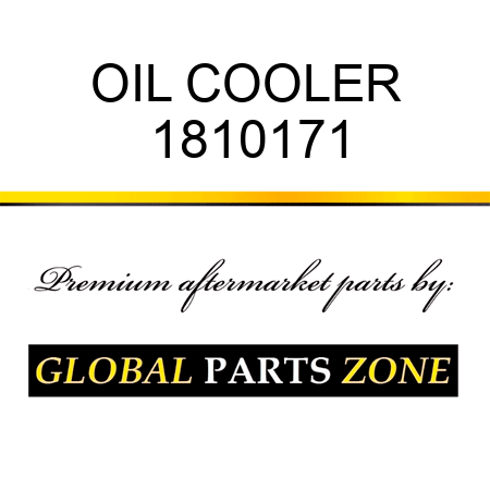 OIL COOLER 1810171