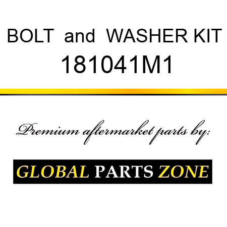 BOLT & WASHER KIT 181041M1