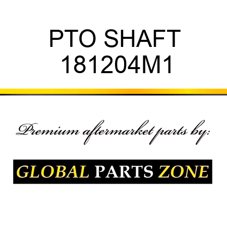 PTO SHAFT 181204M1
