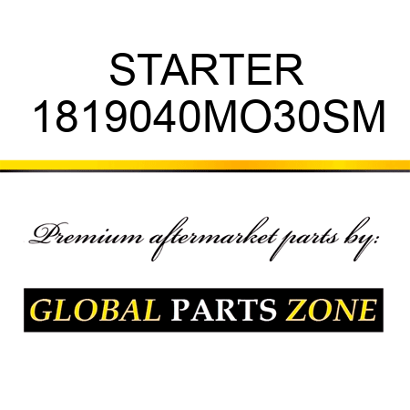 STARTER 1819040MO30SM