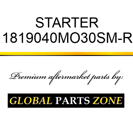 STARTER 1819040MO30SM-R