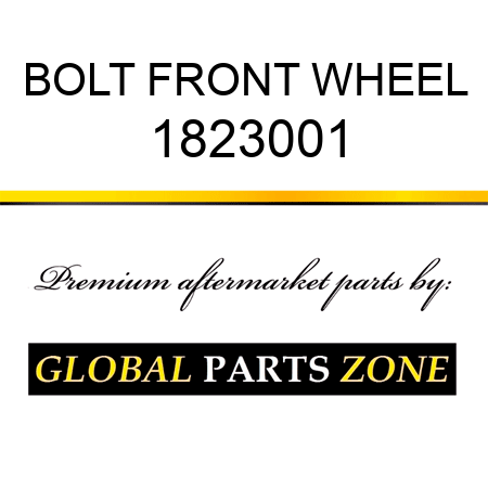 BOLT FRONT WHEEL 1823001