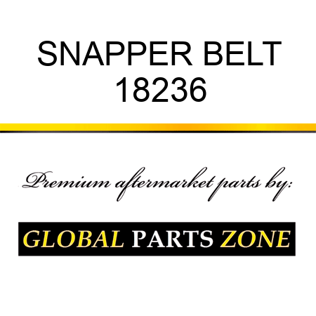 SNAPPER BELT 18236