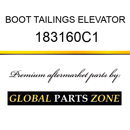 BOOT TAILINGS ELEVATOR 183160C1