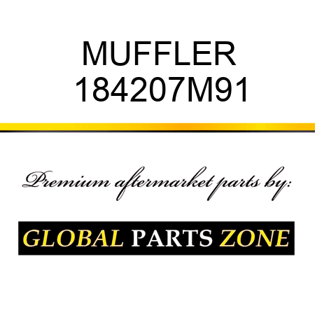 MUFFLER 184207M91