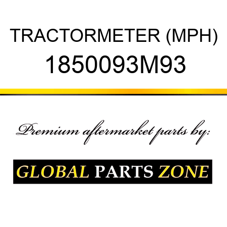 TRACTORMETER (MPH) 1850093M93