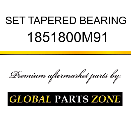 SET TAPERED BEARING 1851800M91