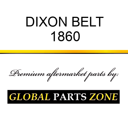 DIXON BELT 1860