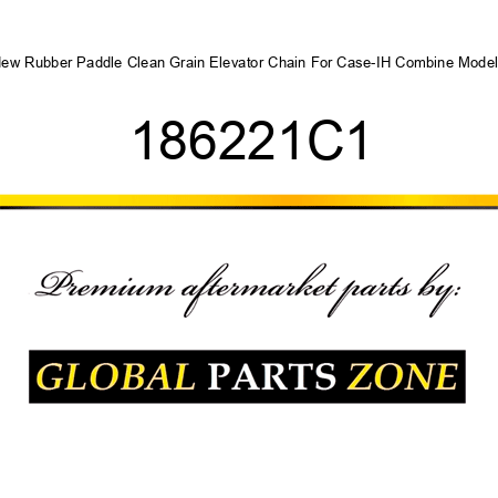 New Rubber Paddle Clean Grain Elevator Chain For Case-IH Combine Models 186221C1