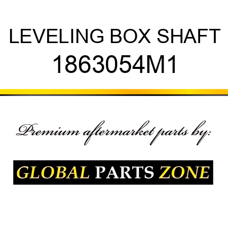 LEVELING BOX SHAFT 1863054M1