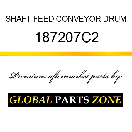 SHAFT FEED CONVEYOR DRUM 187207C2