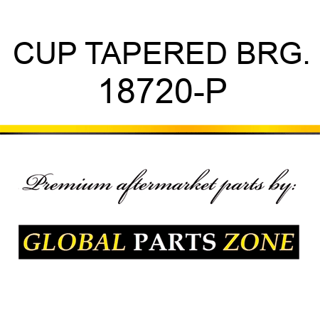 CUP TAPERED BRG. 18720-P